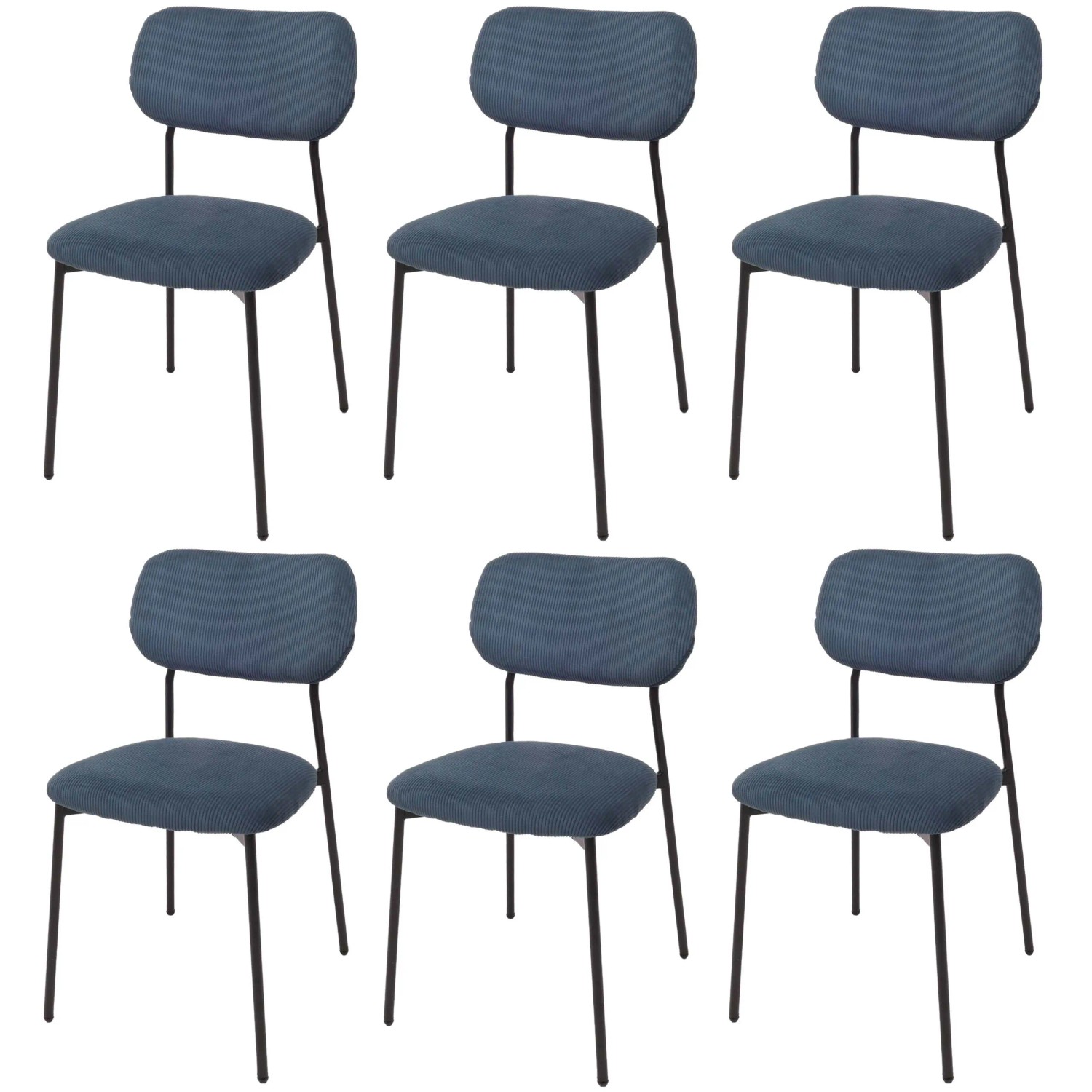 MCW Esszimmerstuhl O26 6er-Set Blau günstig online kaufen