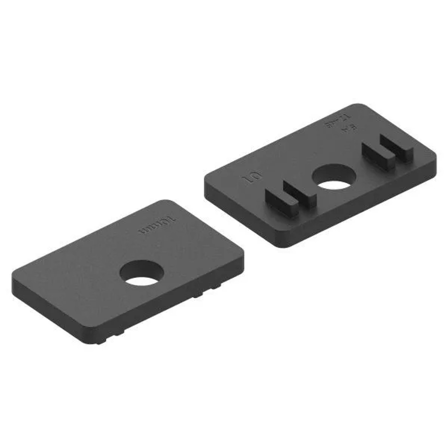 FeNau 1 Paar Gummis Zu Glasklemme 55x65x37,5 mm AbZ Für 10 mm Glas ESG
