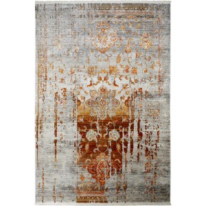 Moderner Obsession Teppich My Laos in Terra, 80x150 cm, mit detailreichem Design und Abrasch-Effekt.