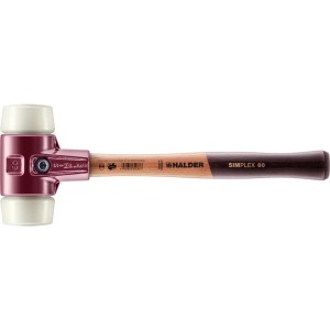 Halder Simplex Schonhammer Ø 60 mm Nylon mit Tempergussgehäuse