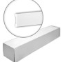 Verpackung der weißen PROFHOME Wand- und Friesleisten, 10 Zierleisten (20 m) im Set.