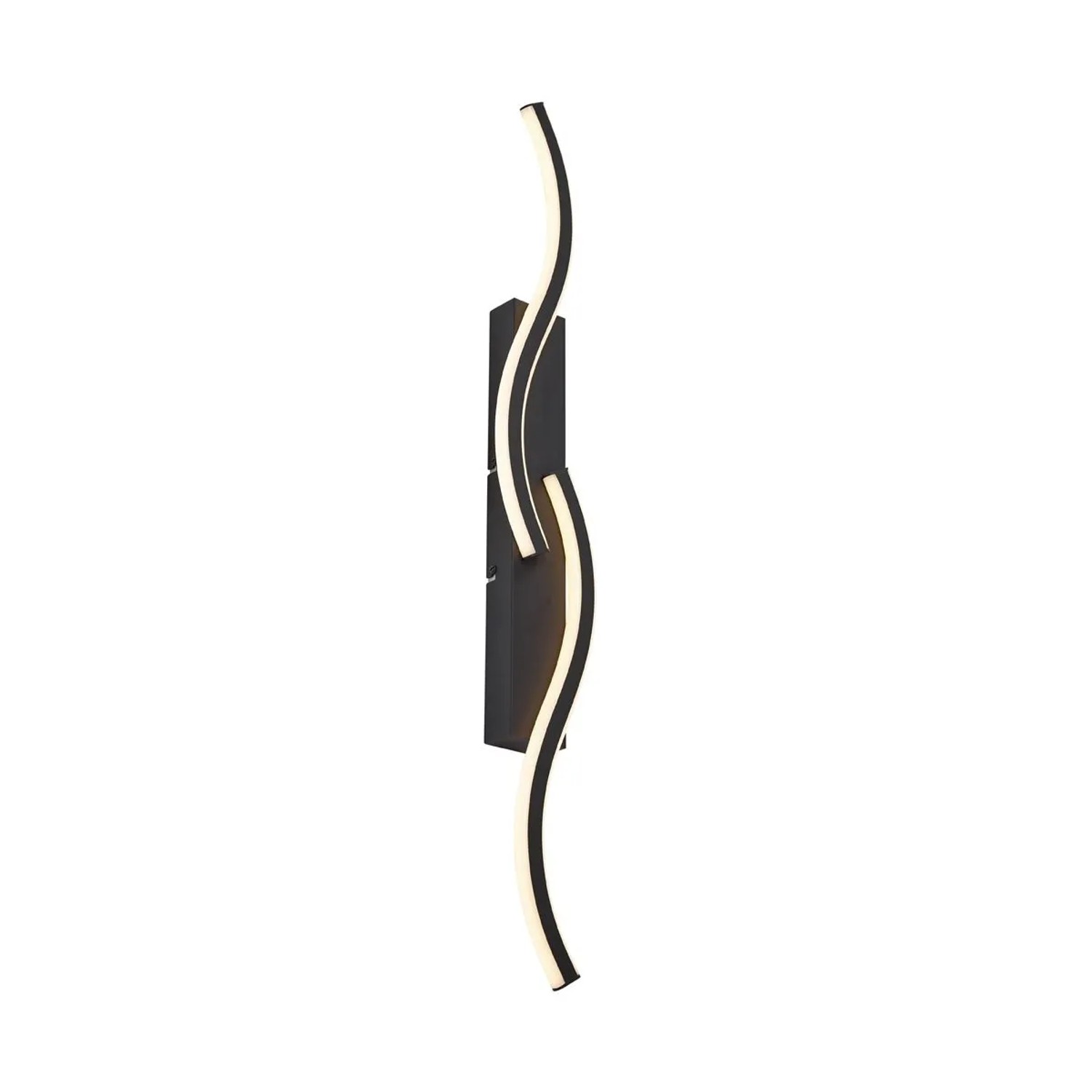 QAZQA Design Wandleuchte Schwarz 3 Stufen Dimmbar 2 Licht Bummy