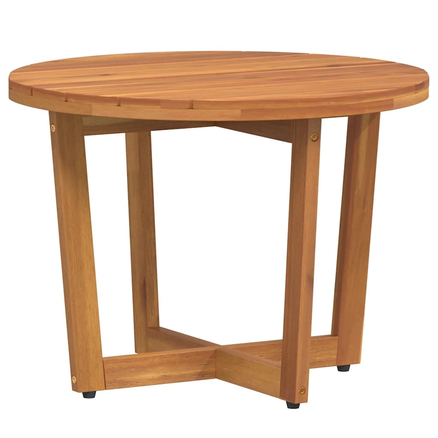 vidaXL Garten-Beistelltisch Rund Ø55x40 cm Massivholz Akazie 4108131 günstig online kaufen