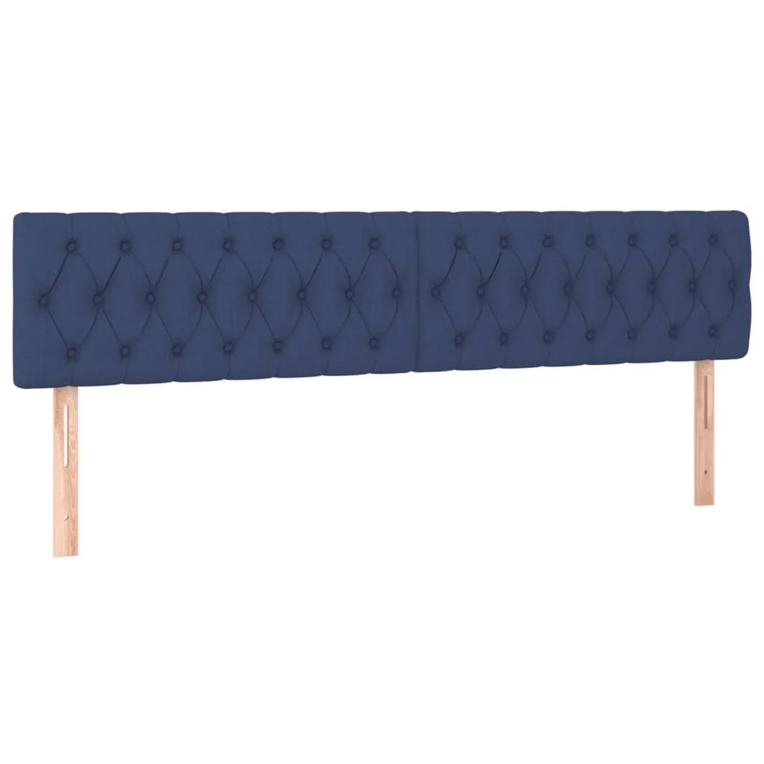vidaXL Kopfteile 2 Stk Blau 100x7x78/88 cm Stoff 346388
