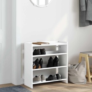 vidaXL Schuhregal Weiß 60x25x62 cm Holzwerkstoff 859887