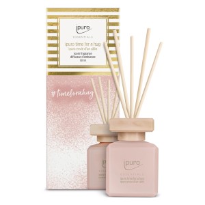 Ipuro Raumduft Essentials Time For A Hug, 50 ml, rosa. Raumduft-Set mit Duftstäbchen.