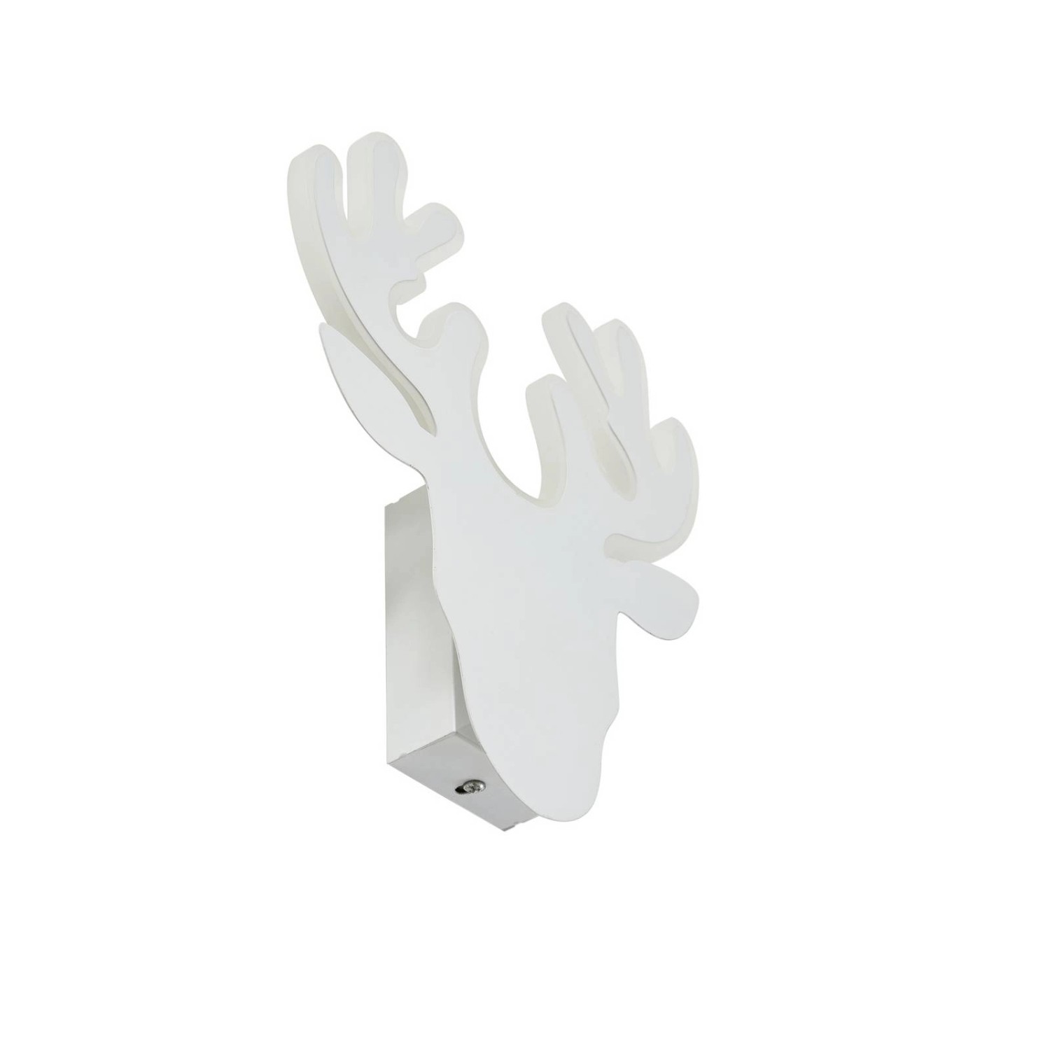 Lindby LED Wandleuchte Wandlampe Innen Hirvi 10031295 Modern in Weiß aus Me günstig online kaufen