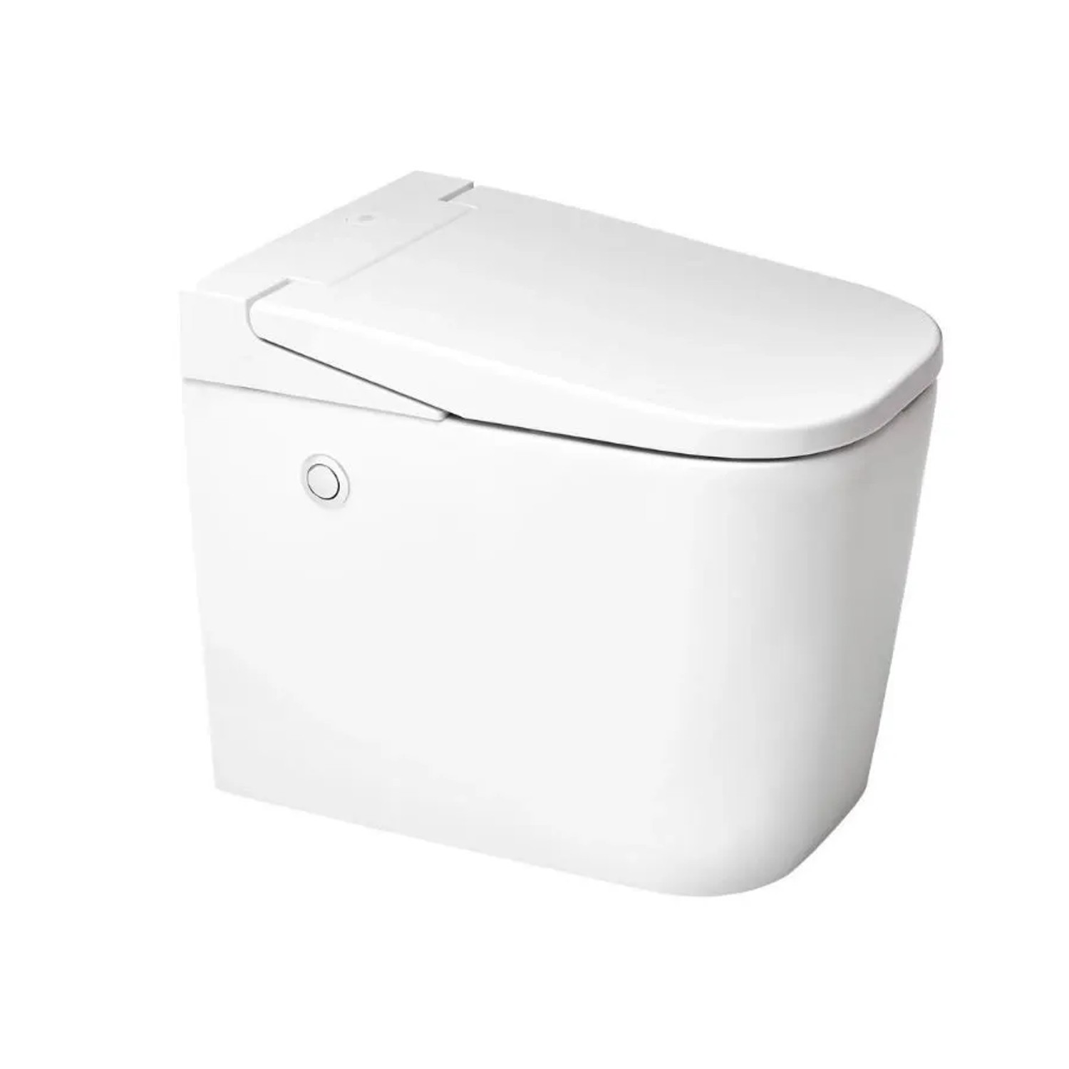 Swiss Aqua Technologies Stand-Kombi-WC OptimFlush mit Integriertem Spülkasten SoftClose Weiß