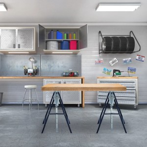 Relaxdays Gerüstbock 2er Set Stahl Blau Silber Höhenverstellbar 130 cm x 68,5 cm x 58 cm 4,6 kg