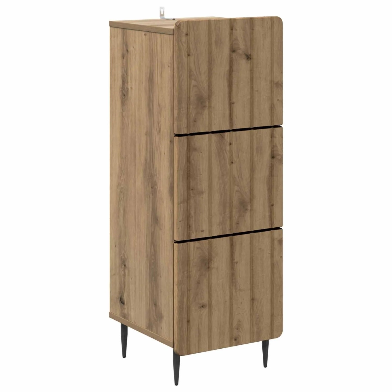 vidaXL Schubladenschrank Artisan-Eiche 33 x 34,5 x 92 cm Holzwerkstoff 894394