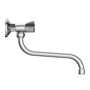 Schütte Wand-Spültischarmatur Cesti Chrom, Einhebelmischer für die Küche.