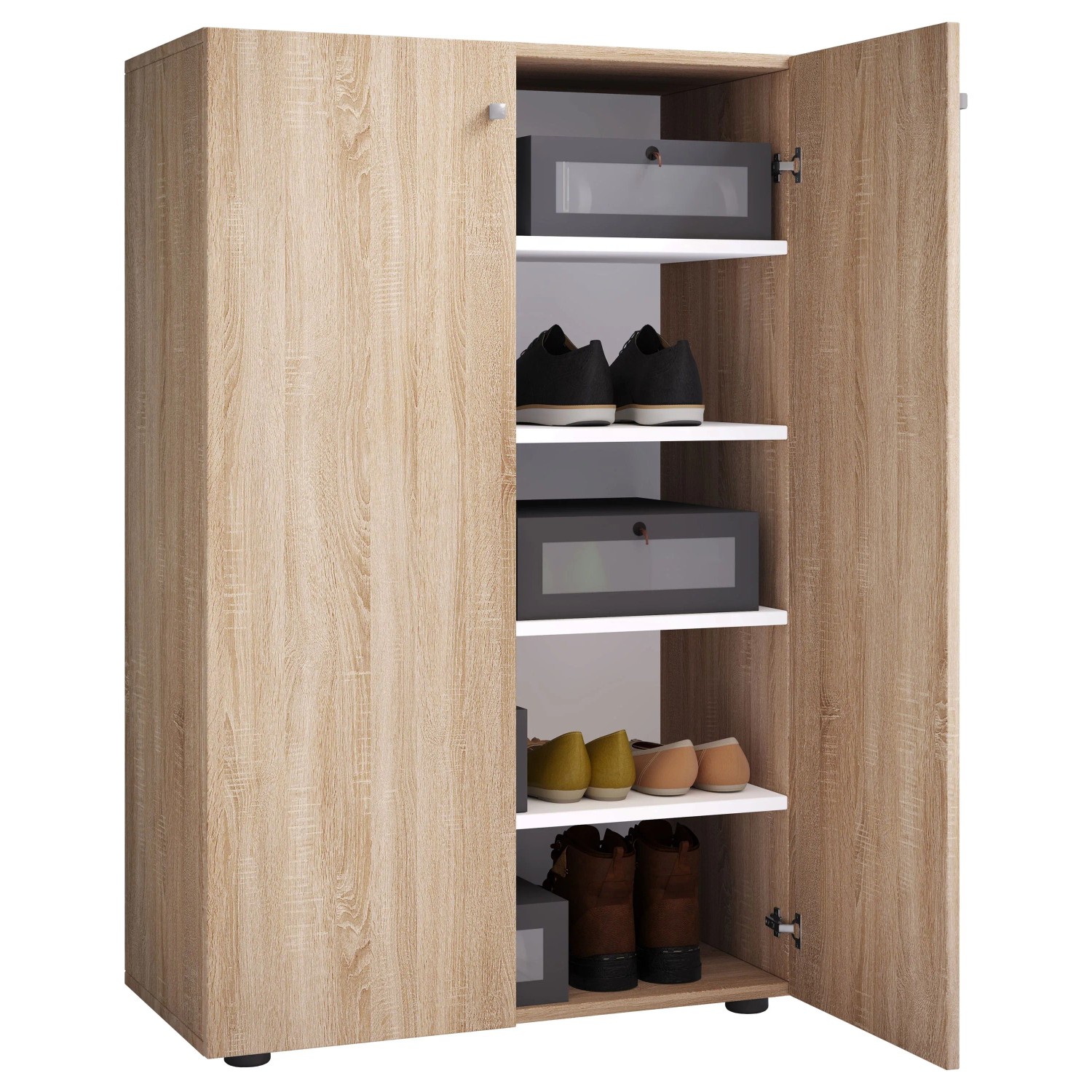 VCM Schuhschrank Lona Sonoma-Eiche