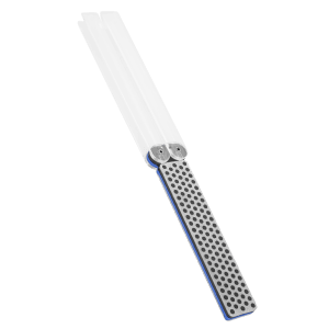 DMT Diafold Diamant-Taschenschleifstein, extra grob/grob, zusammengeklappt. Ideal für Messer und Werkzeuge.