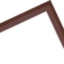 Bilderrahmen H320, 20x30 cm, Nussbaum-Optik, Massivholz, klassischer Stil.