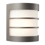 Moderne Philips Calgary Außenwandleuchte in Anthrazit mit zylindrischem Design.