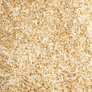 Nahaufnahme von Allspan German Horse Sägespänen als Pferdeeinstreu.