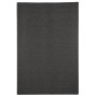 Anthrazitfarbener Snapstyle Natur Flachgewebe Teppich Bentzon, 80x240cm.