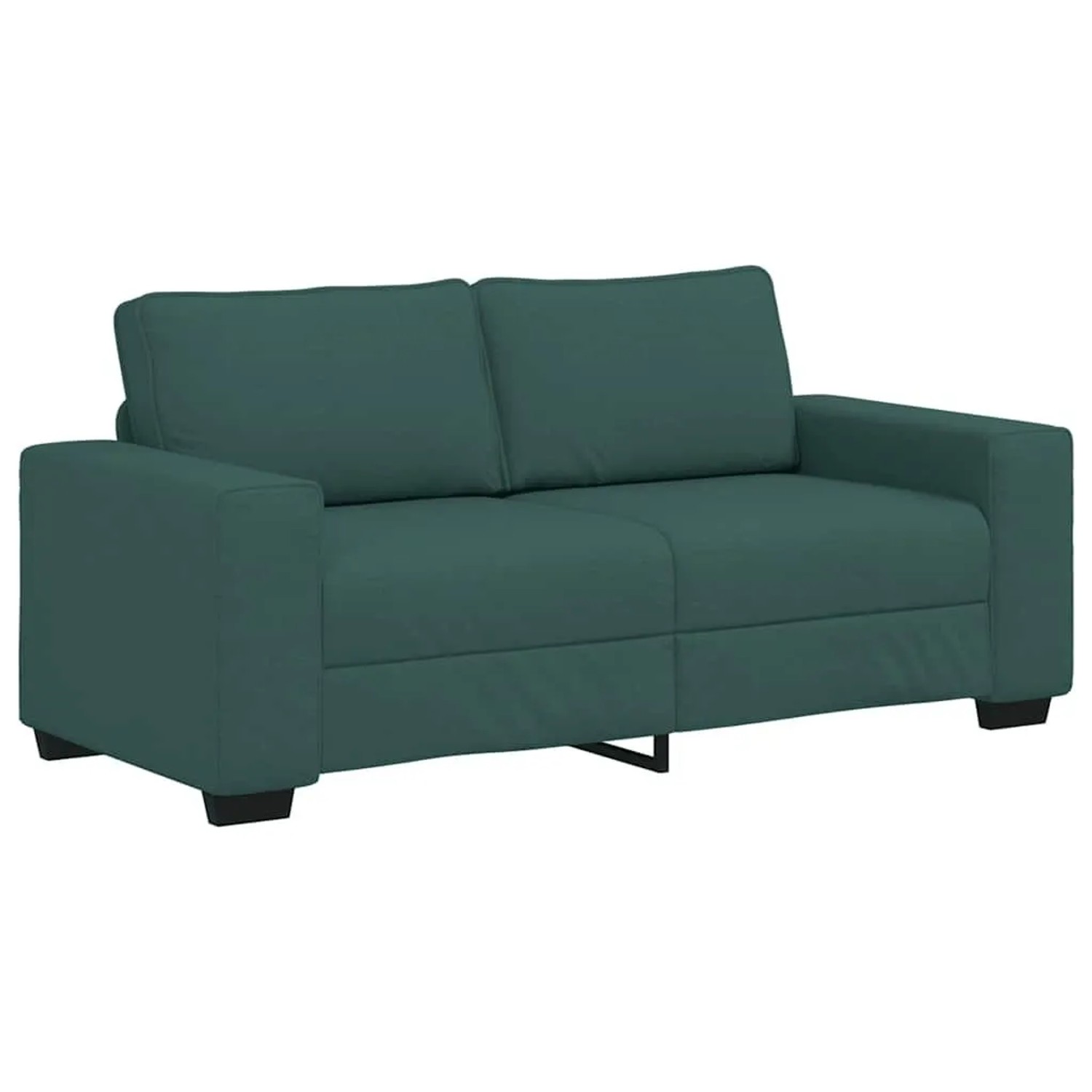 vidaXL 2-Sitzer-Sofa Dunkelgrün 140 cm Stoff 4105171 günstig online kaufen