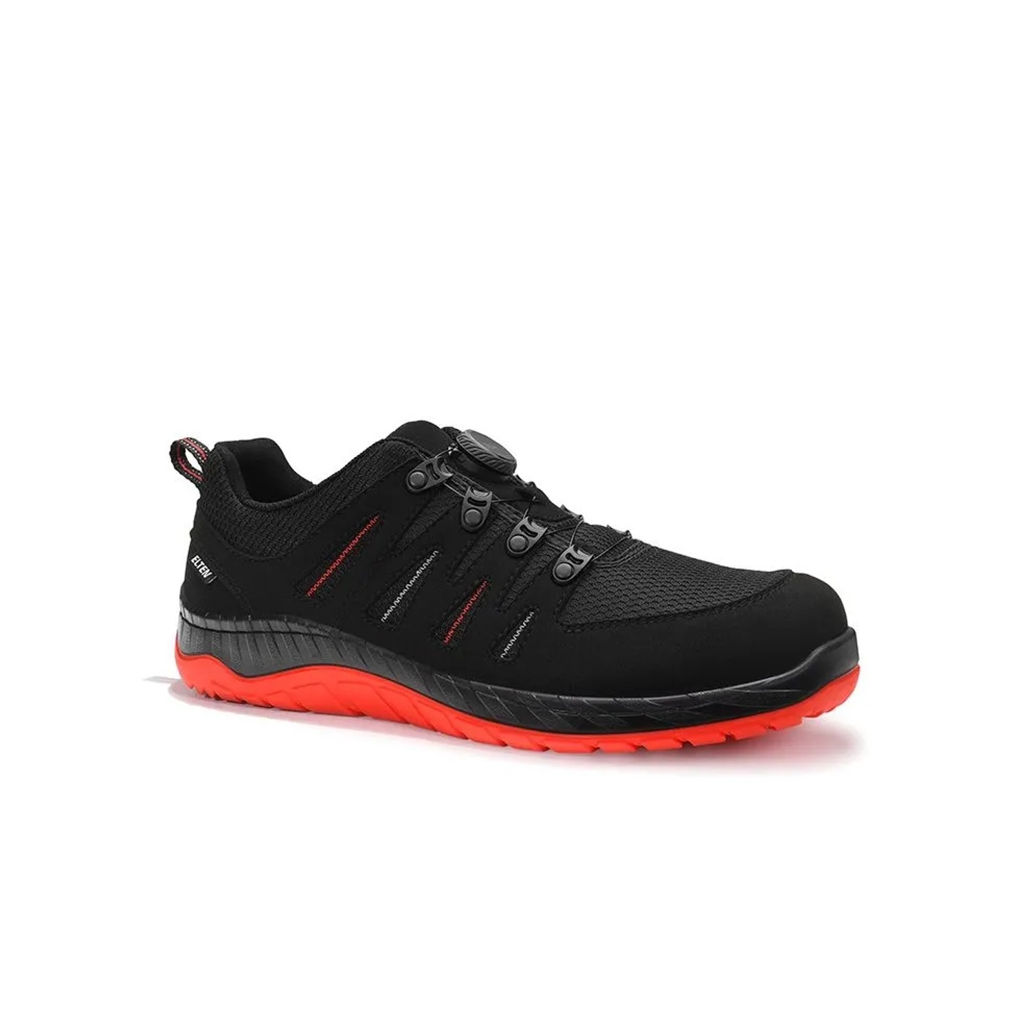 ELTEN Sicherheitshalbschuh MADDOX Compo BOA BLACK RED Low ESD S3S Größe 38