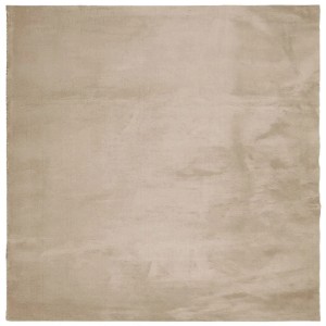 vidaXL Teppich HUARTE Kurzflor Weich und Waschbar Sandfarben 200x200cm 375061