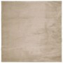 vidaXL Teppich HUARTE Kurzflor Weich und Waschbar Sandfarben 200x200cm 375061