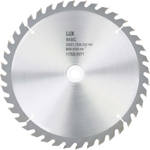 LUX HM-Kreissägeblatt Holz, Ø 300 mm, 40 Zähne, für saubere Schnitte mit Tischkreissägen.