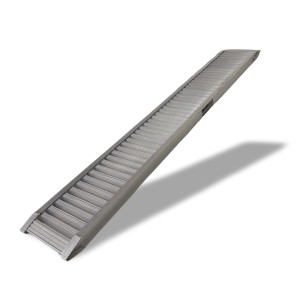 TRUTZHOLM Alu Auffahrrampe, 200 cm lang, bis 1000 kg belastbar, gebördelt, für Autoanhänger.