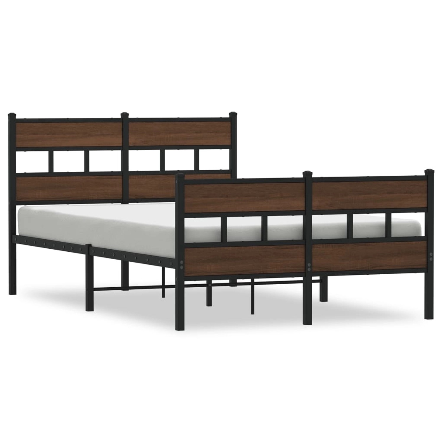 vidaXL Bettgestell ohne Matratze mit Kopf- und Fußteil 120x200 cm 4017167 günstig online kaufen