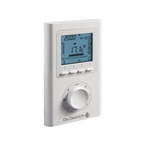 De Dietrich Raumthermostat mit Drahtanschluss und Programmierbarem Trockenkontakt AD 337 Kompatibel mit Allen Heizkesseln