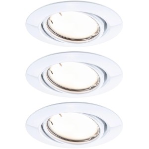 Paulmann LED Einbaustrahler Set, 3 runde, dimmbare Smart Home Leuchten mit Zigbee Steuerung.