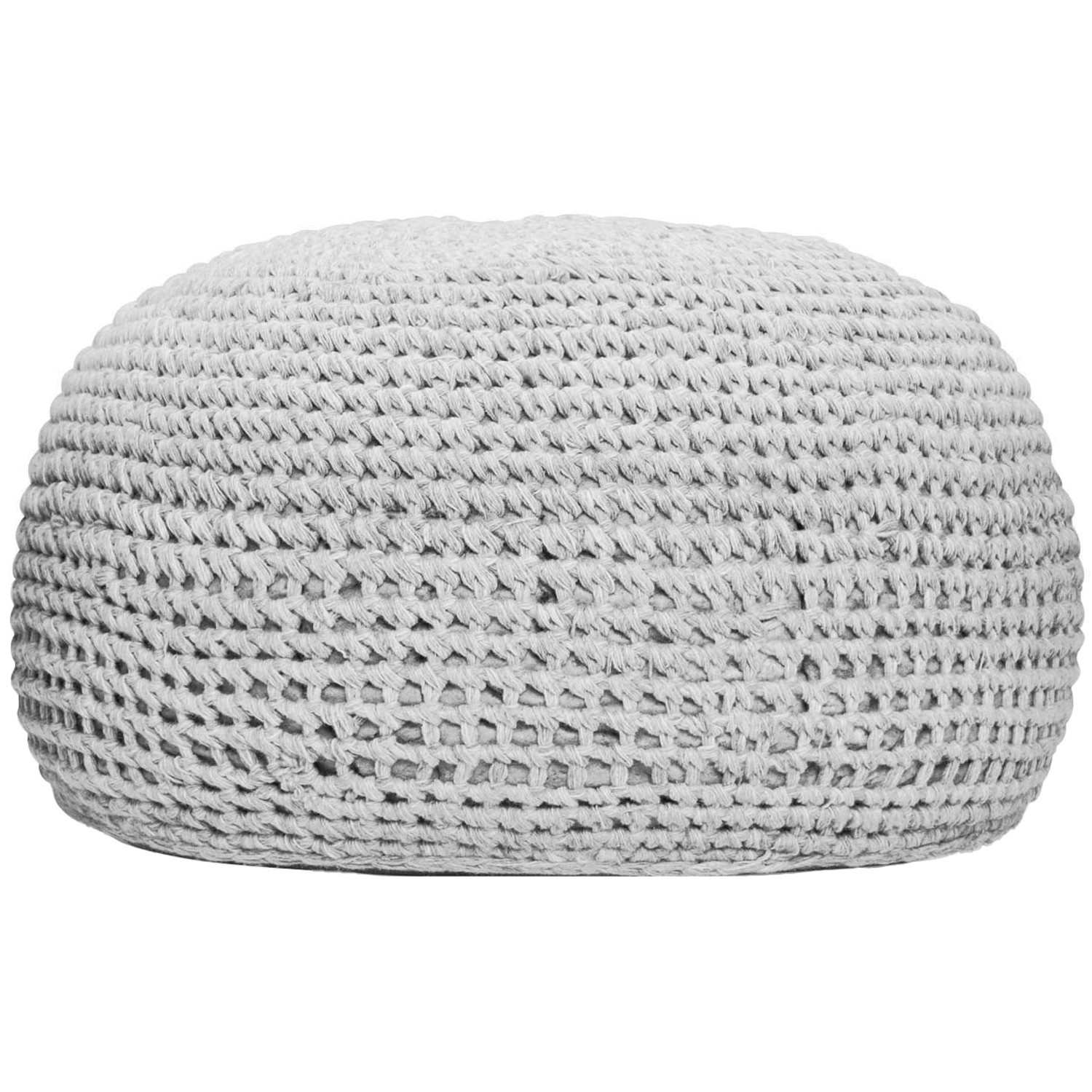 Best Pouf Ronda 55 cm x 55 cm x 41 cm Light Grey