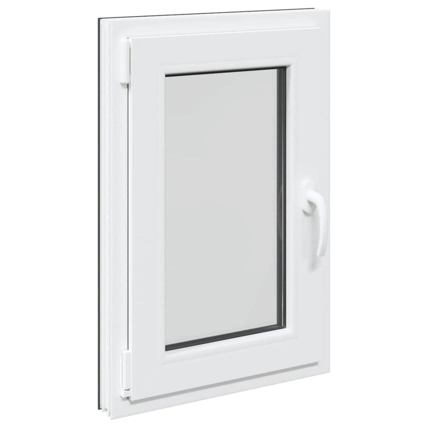 vidaXL Kellerfenster RISOR Anthrazit 50 x 75 cm PVC und Glas 42047270