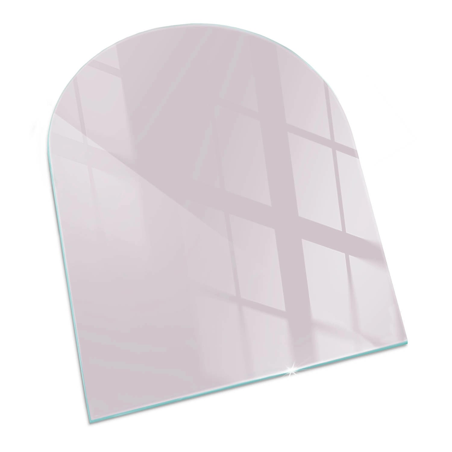 Tulup Glasplatte für Kamin Lila Funkenschutzplatte Kaminöfen Halbkreis 80x7 günstig online kaufen