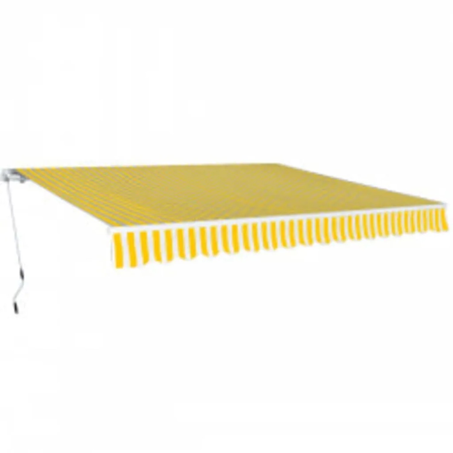 vidaXL Gelenkarmmarkise 600 cm Gelb/Weiß 276354