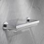 Keuco Duschablage Edition 90, 34 cm, verchromt/silber-eloxiert, für Badaccessoires.