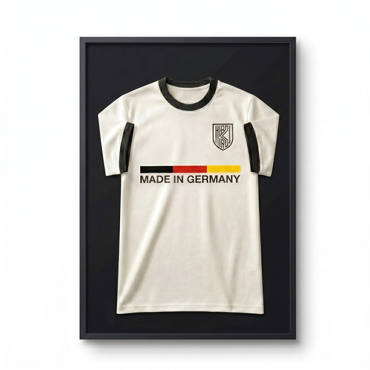 K-Möbel Echtholz Trikot Rahmen Schwarz 70x90 cm