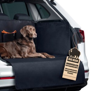 BigDean Universelle Kofferraum Schutzmatte mit Seiten & Stoßstangenschutz Schmutz & Wasserabweisende Kofferraummatte für Hund und Gepäck