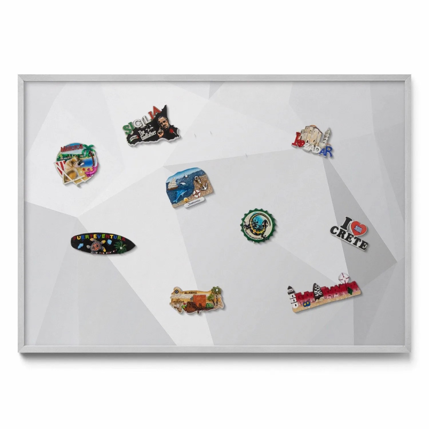 Tulup Magnettafel Magnettafel aus Metall für Souvenirs 3D Geometrischer Hin günstig online kaufen