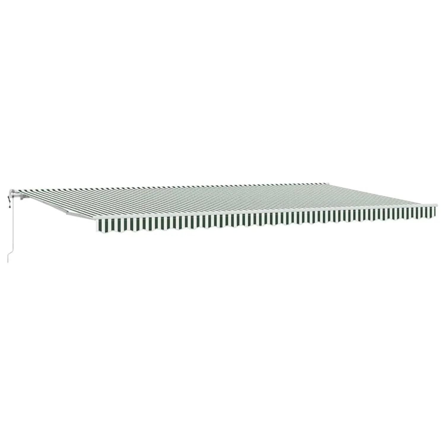 vidaXL Elektrische Ausziehbare Markise Grün und Weiß 600 x 300 cm 3331695