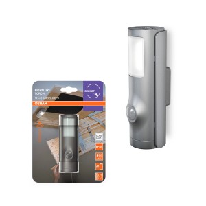 Osram LED-Nachtlicht Nightlux Torch mit Bewegungsmelder, 0,35W, 4000K, inkl. Batterien.