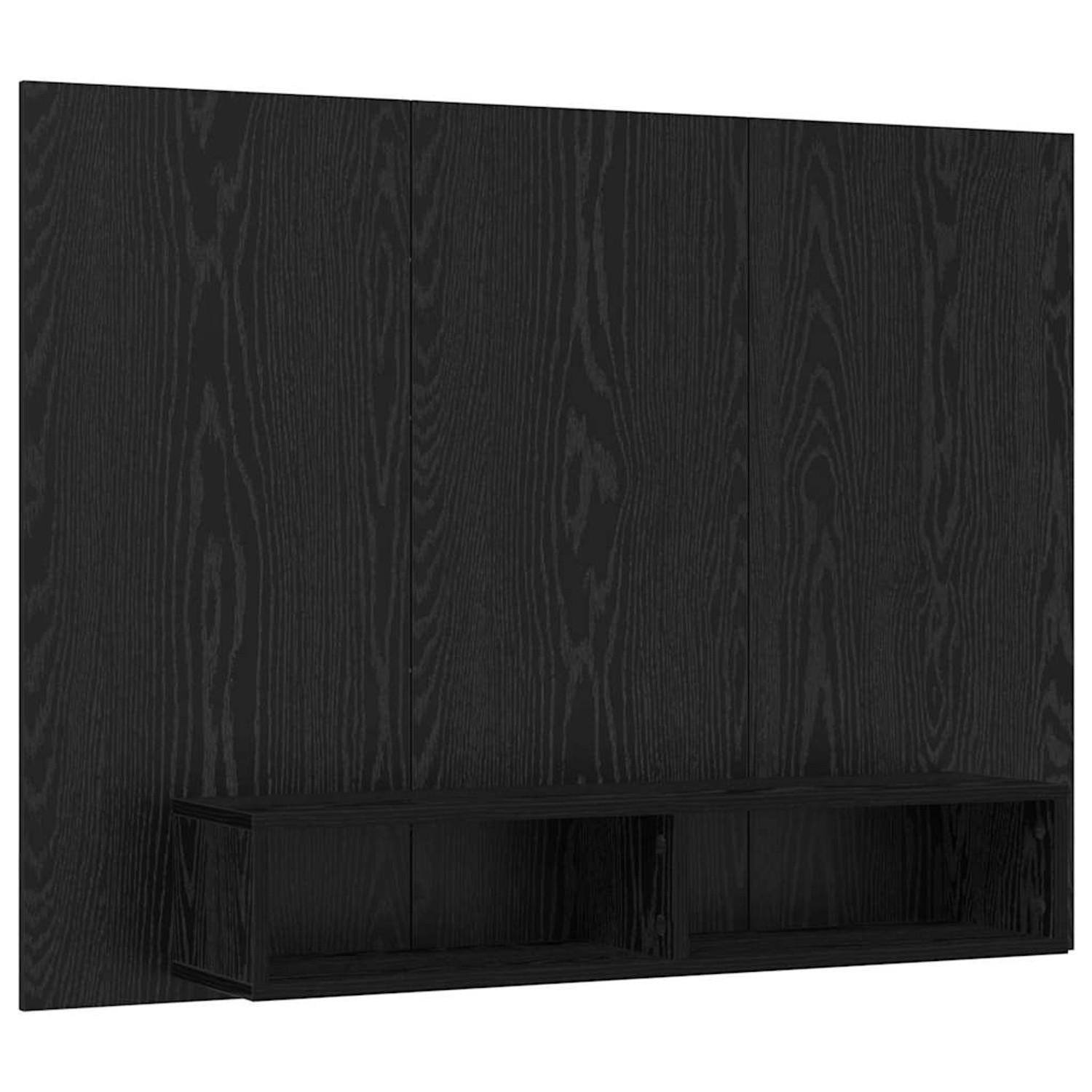 vidaXL Wand TV Schrank Schwarz Eichen-Optik 120 x 23,5 x 90 cm 875187
