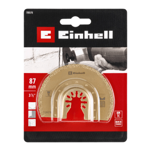 Einhell HM Sägeblatt Halbrund Ø 87 mm für Multitools zum Fliesenfugen entfernen.