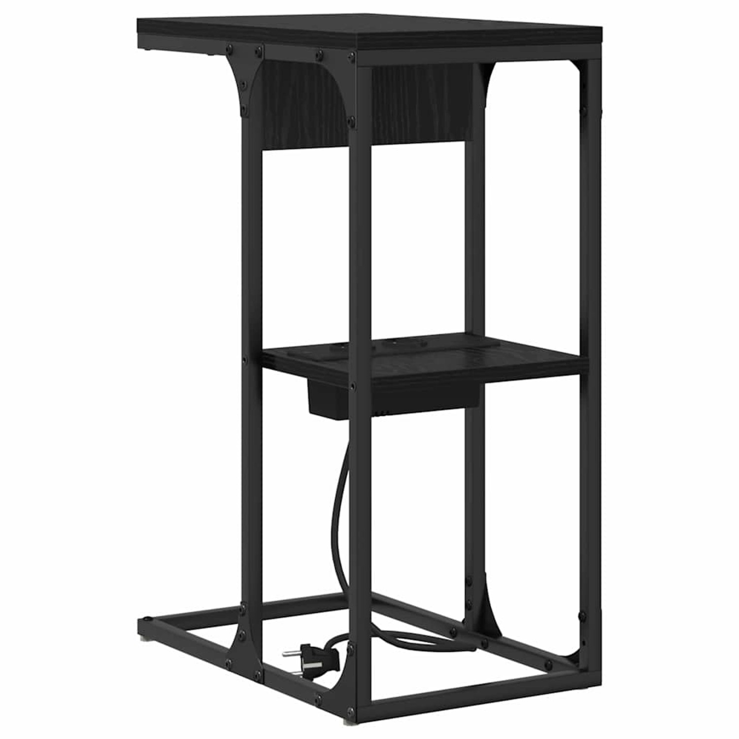 vidaXL Nachttisch Schwarze Eiche 41,5 x 26 x 60,5 cm Holzwerkstoff 859590 günstig online kaufen