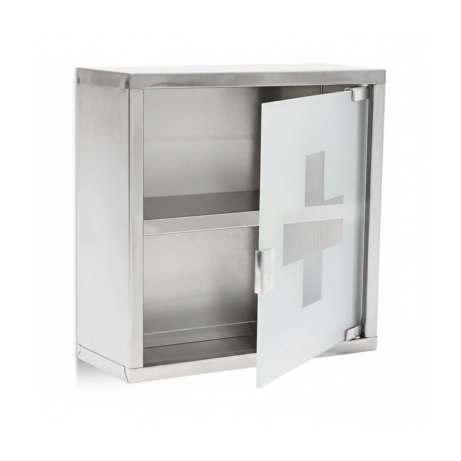 Relaxdays Medizinschrank Edelstahl Abschließbar 30 cm x 30 cm x 12 cm 2 kg