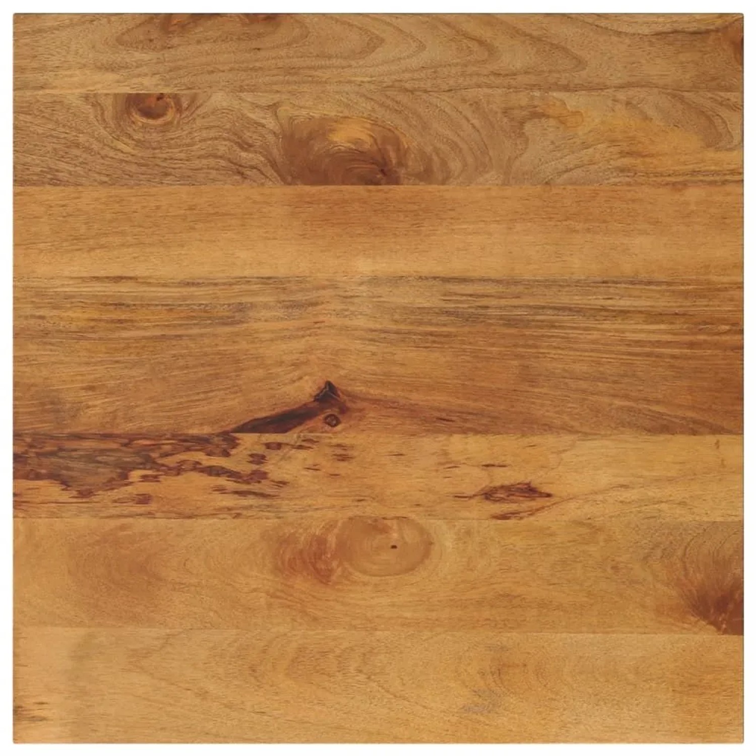 vidaXL Tischplatte 80x80x3,8 cm Quadratisch Massivholz Mango 371675
