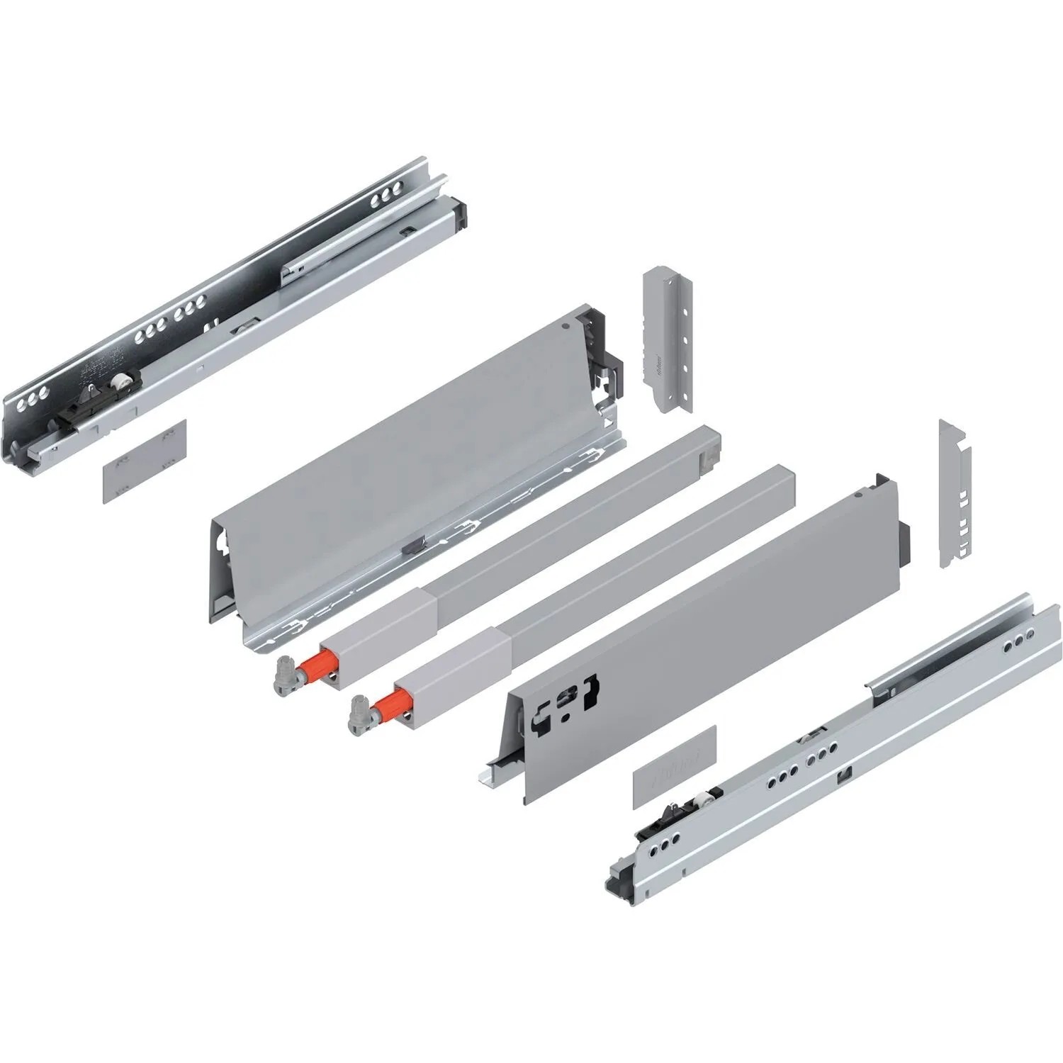 Blum C-Reling Tandembox antaro Vollauszug Blumotion 350 mm 30 kg Grau 1 Paar