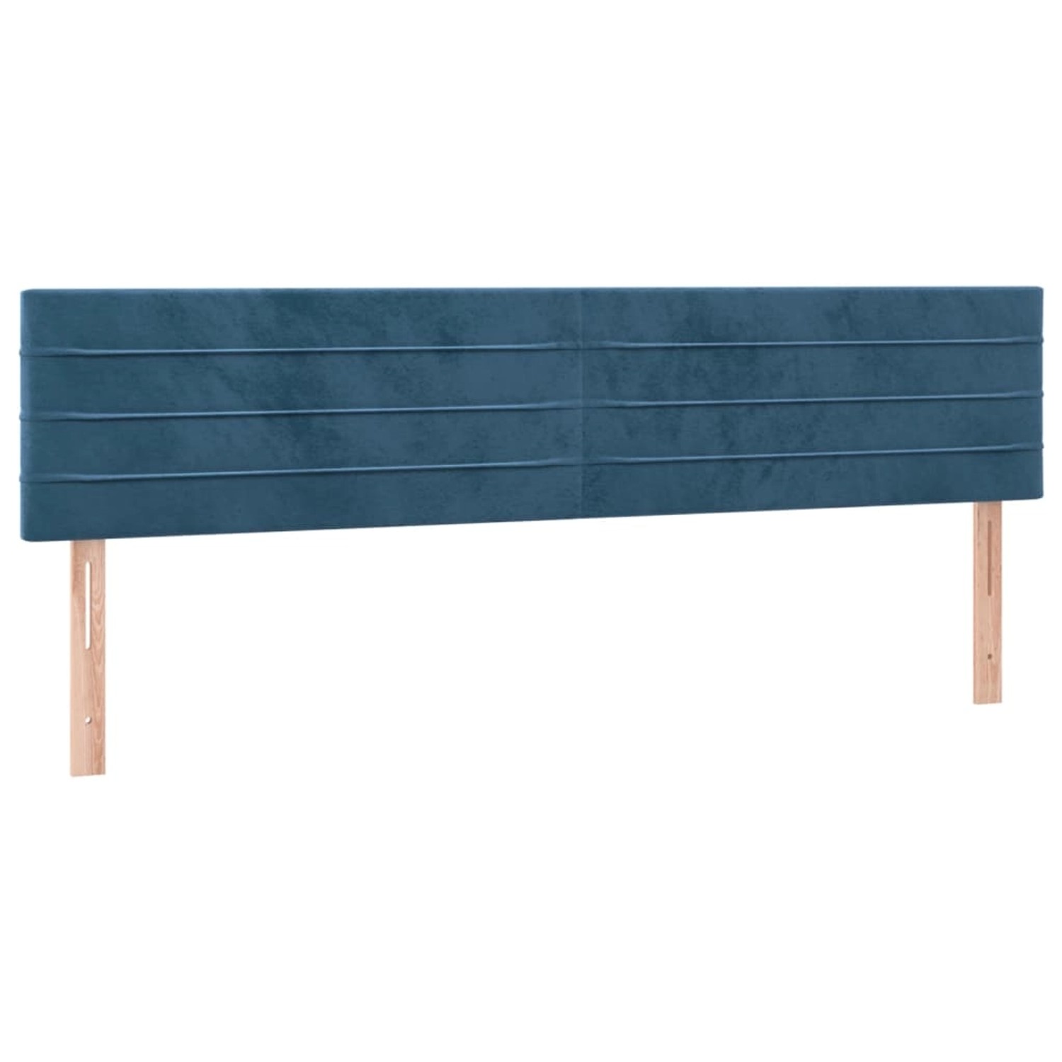 vidaXL LED Kopfteil Dunkelblau 200x5x78/88 cm Samt 3121822