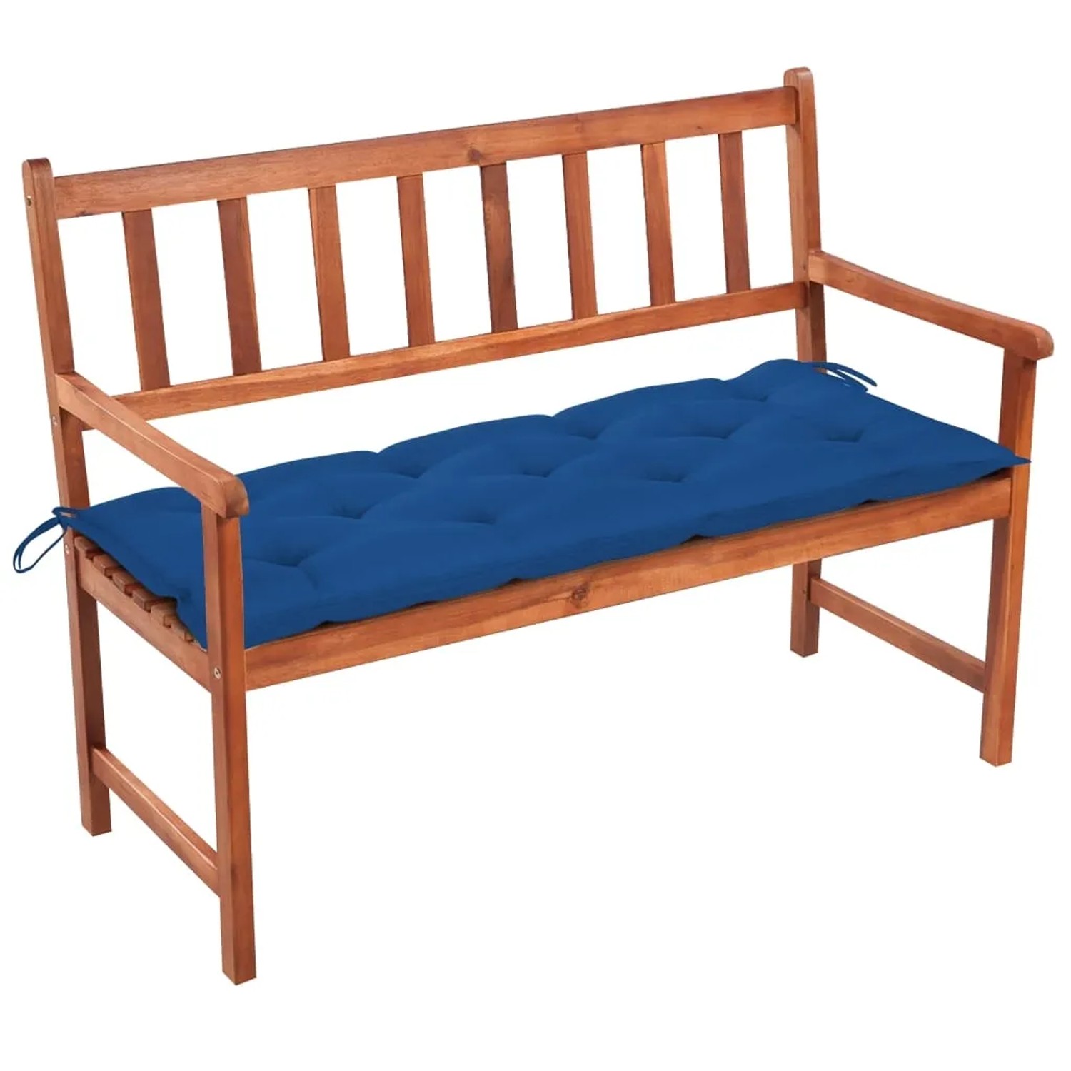 vidaXL Gartenbank mit Auflage 120 cm Massivholz Akazie 3063793