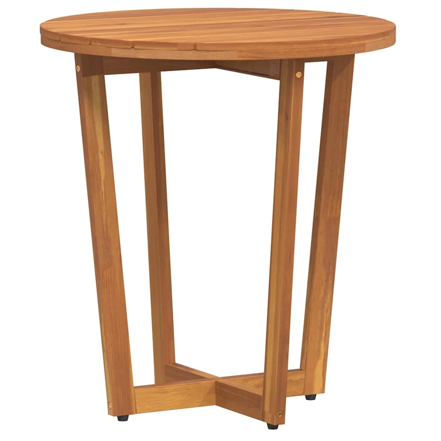 vidaXL Garten-Beistelltisch Rund Ø55x60 cm Massivholz Akazie 4108132 günstig online kaufen