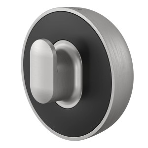 Tiger Cooper Handtuchhaken, groß, Edelstahl/Schwarz. Badaccessoire für Handtücher und Bademäntel.